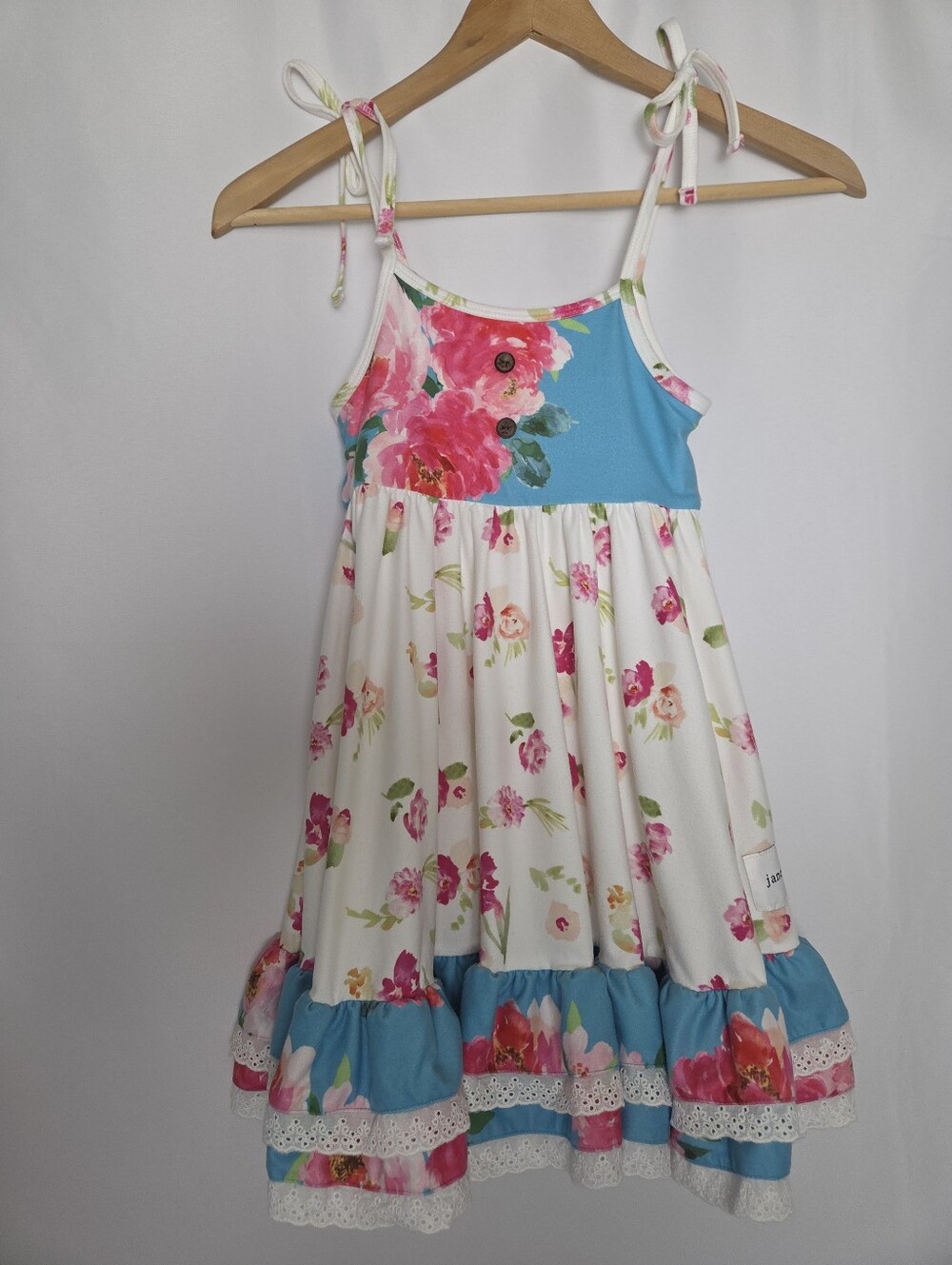 Jane + Jo Peonies Floral Sundress